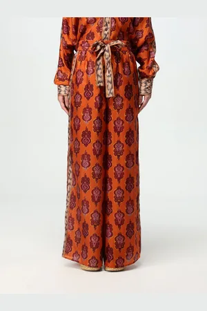 ZIMMERMANN Pantalone palazzo in seta stampata