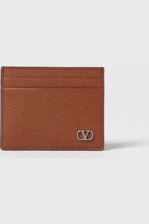 VALENTINO GARAVANI Portacarte di credito VLogo Signature in pelle a grana