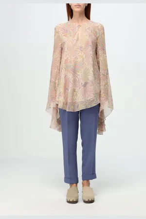 Etro Blusa asimmetrica in seta