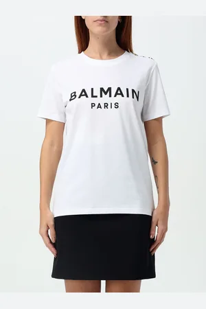 Balmain T-shirt in cotone con logo