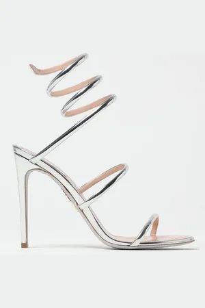 RENE CAOVILLA Sandalo Cleo in vernice laminata