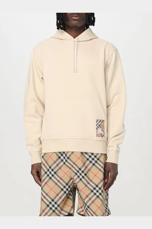 Burberry Felpa in cotone con patch logo