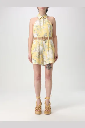 ZIMMERMANN Tuta in lino con stampa floreale
