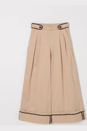 Fendi Pantalone a gamba larga in cotone
