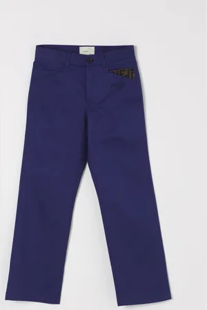 Fendi Pantalone in cotone con monogramma FF