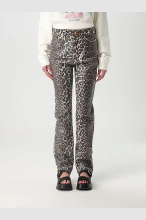 Ganni Jeans animalier straight