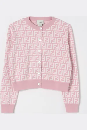 Fendi Cardigan a girocollo FF in maglia di cotone