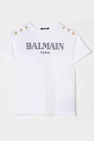 Balmain T-shirt in cotone con logo