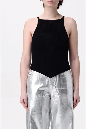 Courrèges Top in misto viscosa