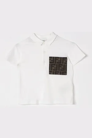 Fendi Polo in cotone con monogram FF