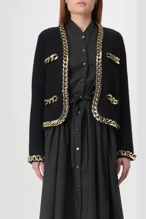 Tory Burch Cardigan in misto lana con chain