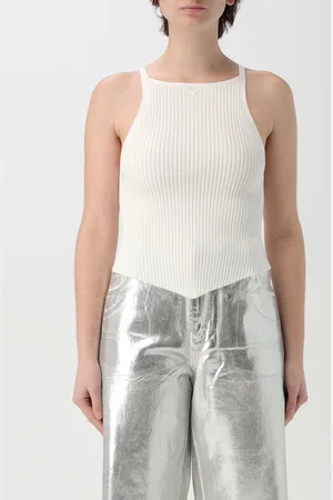 Courrèges Top in misto viscosa