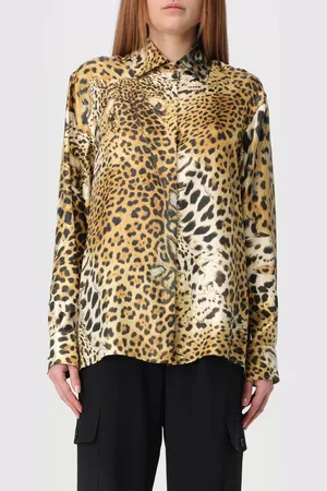 Roberto Cavalli Camicia in seta animalier