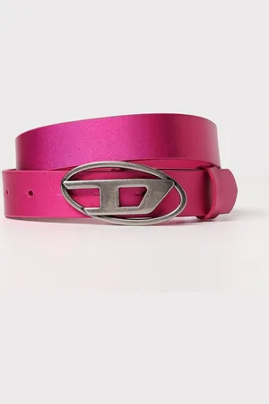 Diesel Cintura B-1DR in pelle laminata