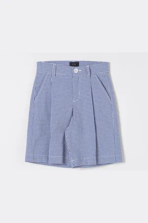 FAY Pantaloncino vichy in cotone