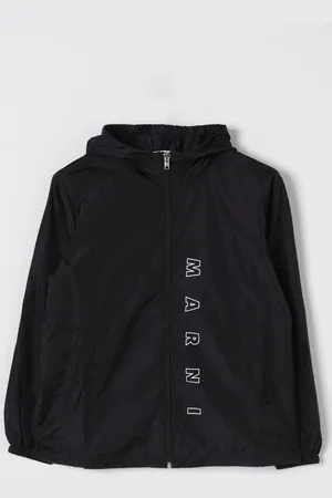Marni Giacca a vento con logo in nylon