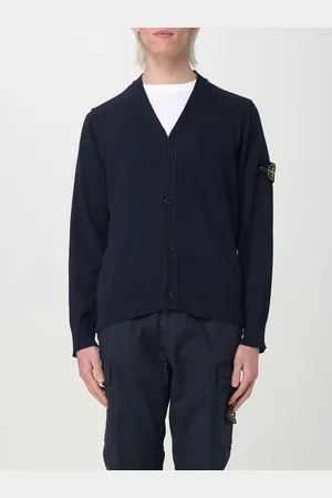 Stone Island Cardigan in cotone soft organico finezza 14