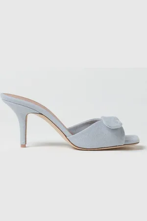 MALONE SOULIERS Mules Vargas in lino con fiocco