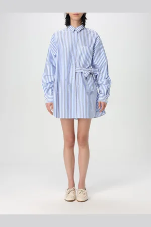 Serafini Abito chemisier in cotone a righe