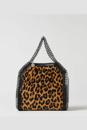 Stella McCartney Borsa Falabella Mini in cotone biologico con motivo animalier jacquard