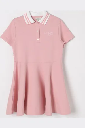 Fendi Abito a polo in cotone con logo