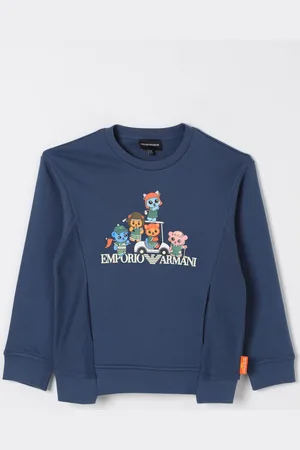 Emporio Armani Felpa a girocollo stampata