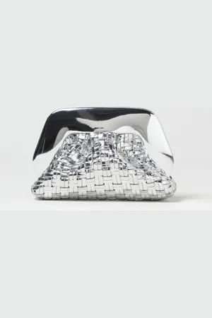 THEMOIRÈ Clutch Gea in pelle vegana intrecciata
