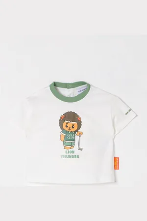 Emporio Armani T-shirt in cotone con stampa grafica e logo