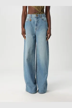 ZIMMERMANN Jeans dritti a vita alta