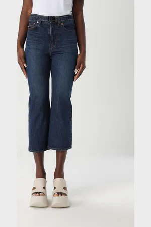 SACAI Jeans cropped in denim