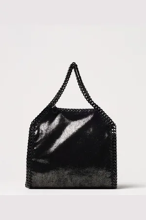 Stella McCartney Borsa Falabella in camoscio sintetico laminato cracklè