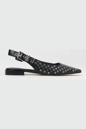 Michael Kors Ballerina in pelle con occhielli metallici