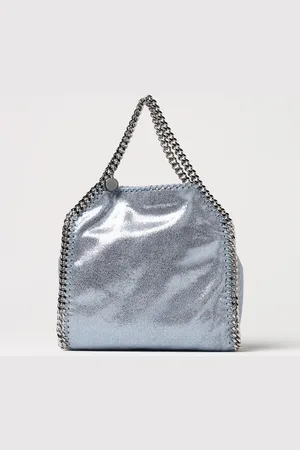 Stella McCartney Borsa Falabella in camoscio sintetico laminato cracklè