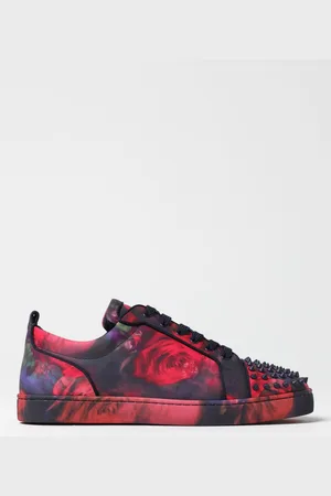 Christian Louboutin Sneakers Louis Junior Spikes Orlato in pelle stampata