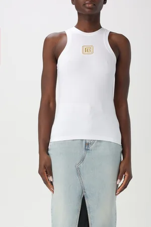 Balmain Canotta in misto cotone stretch