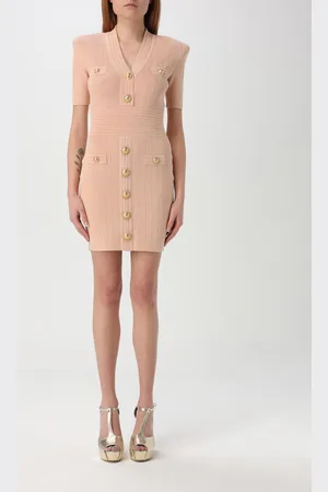 Balmain Abito in maglia con bottoni