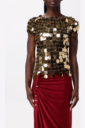 Paco rabanne Top con paillettes