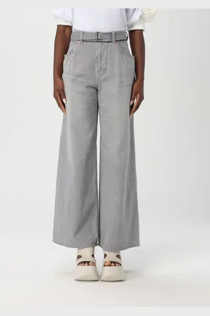 SACAI Jeans a gamba ampia con cintura