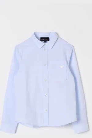 Emporio Armani Camicia in cotone con mini logo