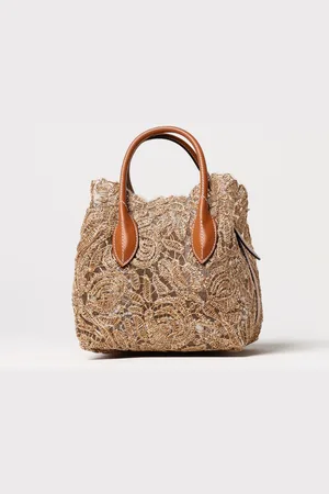 ERMANNO SCERVINO Borsa in tessuto ricamato a fiori