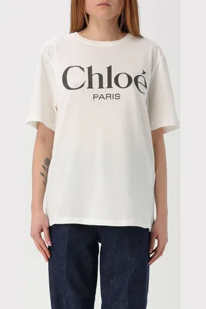 Chloé T-shirt in cotone con logo