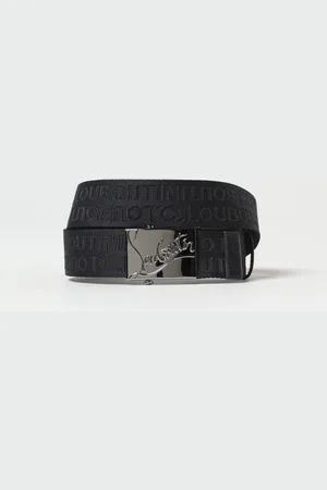 Christian Louboutin Cintura in tessuto con logo jacquard