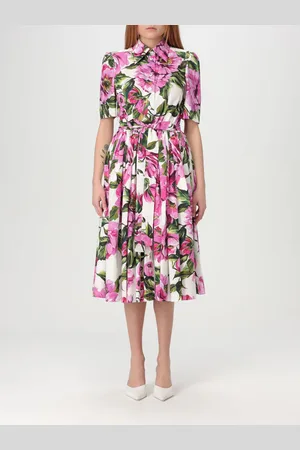 Dolce & Gabbana Abito chemisier in cotone stampato
