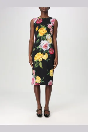 Dolce & Gabbana Abito midi in seta stampata