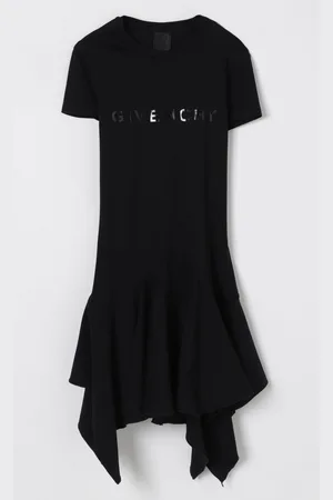 Givenchy Abito in cotone con logo tono su tono