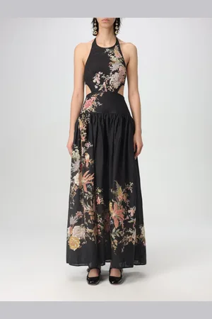 ZIMMERMANN Abito in lino midi Tallow