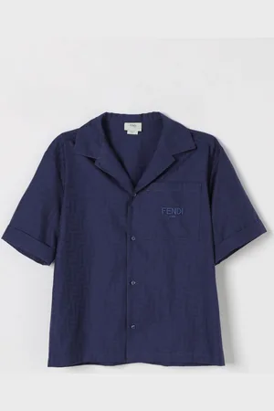 Fendi Camicia in cotone con logo