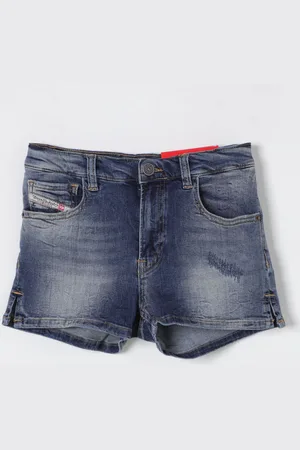 Diesel Pantaloncino di jeans con logo posteriore