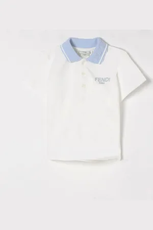 Fendi Polo in cotone con logo
