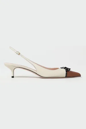 VALENTINO GARAVANI Slingback in pelle con fiocco
